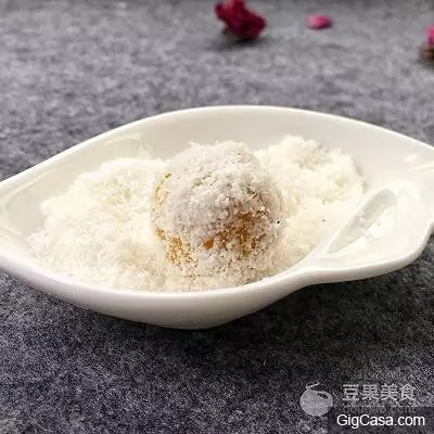 椰蓉紫薯南瓜球#有顏值的實力派#