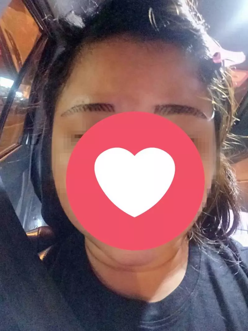 【超GG的!這是marker pen畫上去嗎?】女網友到美容院花RM188紋眉,結果紋出「xx」眉!網友:蠟小新看到都搖