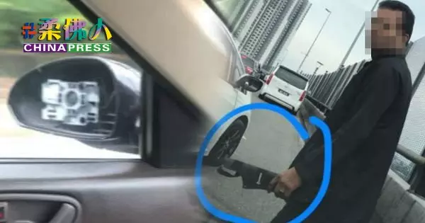 疑是新加坡司機被捕 路霸插隊還撞別人車