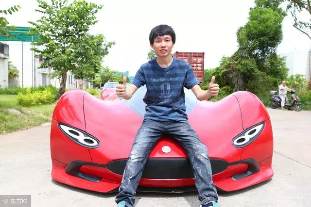 27歲小伙自造跑車一輛又一輛,造價3萬這輛法拉利都不換
