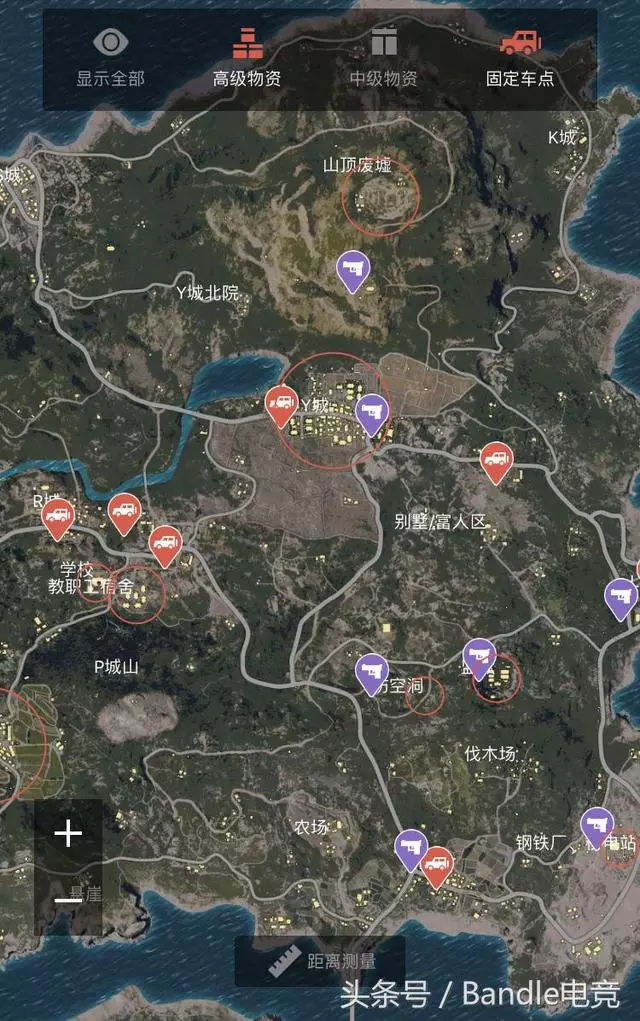 刺激戰場:一起來孤島地圖扒一扒,固定車點高級槍械就在這裡