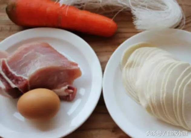 餃子皮版三絲香酥春卷,即少油,又美味