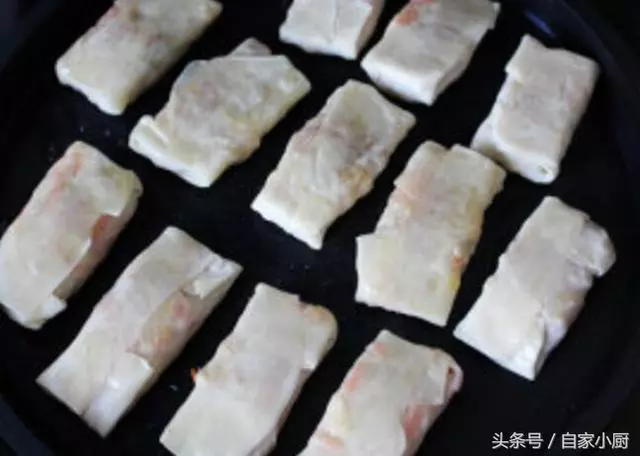 餃子皮版三絲香酥春卷,即少油,又美味