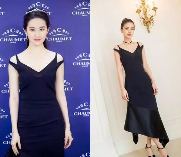 Angelababy竟然和劉亦菲撞衫7次,衣品相似效果卻不同!
