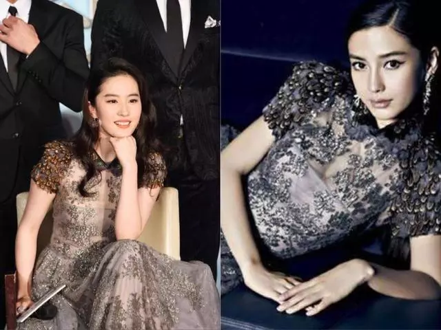 Angelababy竟然和劉亦菲撞衫7次,衣品相似效果卻不同!