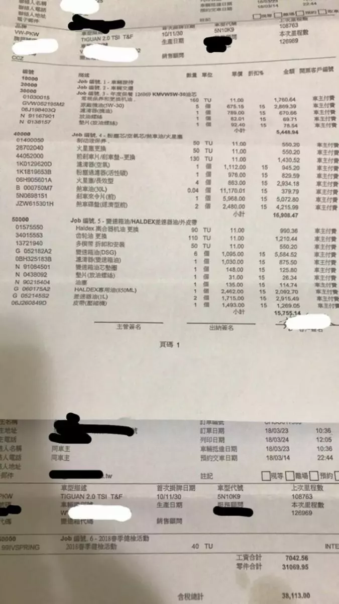 福斯Tiguan七年引擎報廢經驗談!