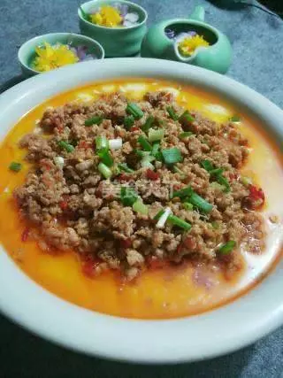 肉末雞蛋蒸豆腐,好好吃,做法簡單,趕快收藏起來吧!