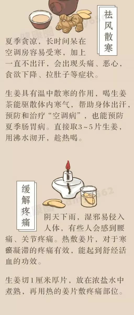 一片生薑,三大功效!3招教你正確吃薑,超補身體
