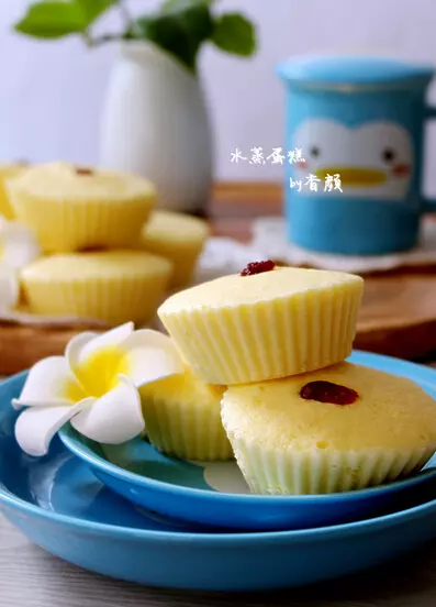 低糖少油的水蒸蛋糕,松軟可口,美味健康,不要錯過哦!
