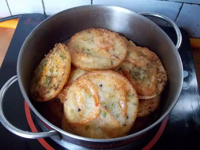 簡易炸蝦餅,非常酥脆的秘方!