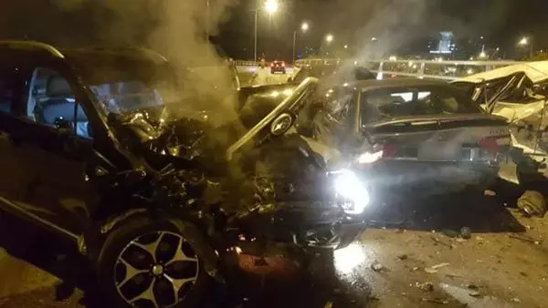 兀蘭關卡又車禍 這回4車連環撞