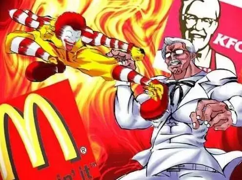 麥當勞和肯德基相愛相殺幾十年,全被這組同人創作重現了!