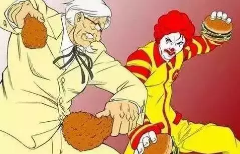 麥當勞和肯德基相愛相殺幾十年,全被這組同人創作重現了!