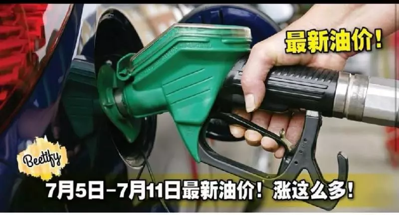 7月5日-7月11日最新油價!漲這麼多!