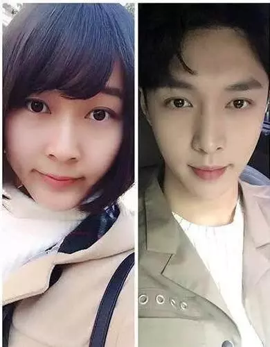 男明星和妹子撞臉:鹿晗傻傻分不清,她因長得像吳亦凡而引起熱議!