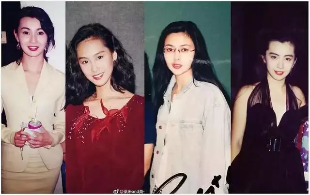 同一路人合照,朱茵輸在氣質,關之琳素顏,一對比王祖賢白的發光!