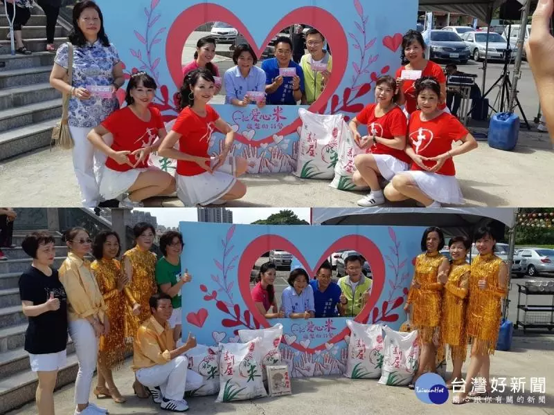 藍天護國宮愛心捐白米 桃市議員候選人紛紛展愛心