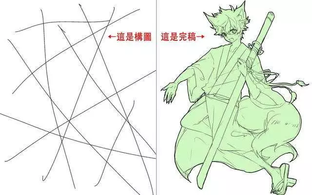 神仙畫師們的10條線的構圖大挑戰,你能畫出什麼樣的圖呢?