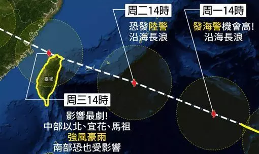 瑪莉亞速度加快!北市停班課提前宣布