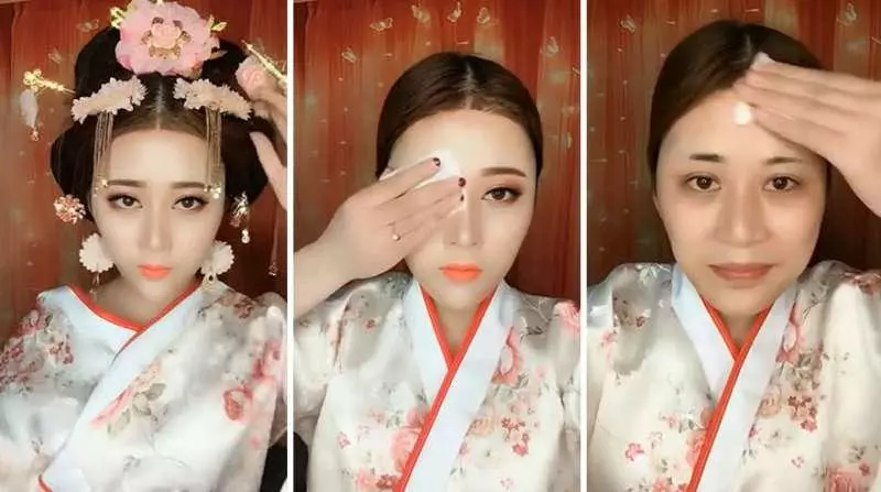 21張「女生化妝前 vs 卸妝後」的對比圖 看完都開始懷疑人生了