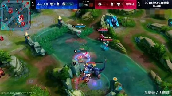 王者榮耀:Hero久競以4:1戰勝EDG.M贏得了KPL春季賽總冠軍