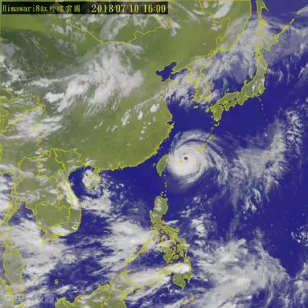 強烈颱風「瑪莉亞」來襲 台灣多地停工停課