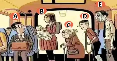 【台灣超準】心理測試:憑直覺你會給誰讓座,測出你的膽量!