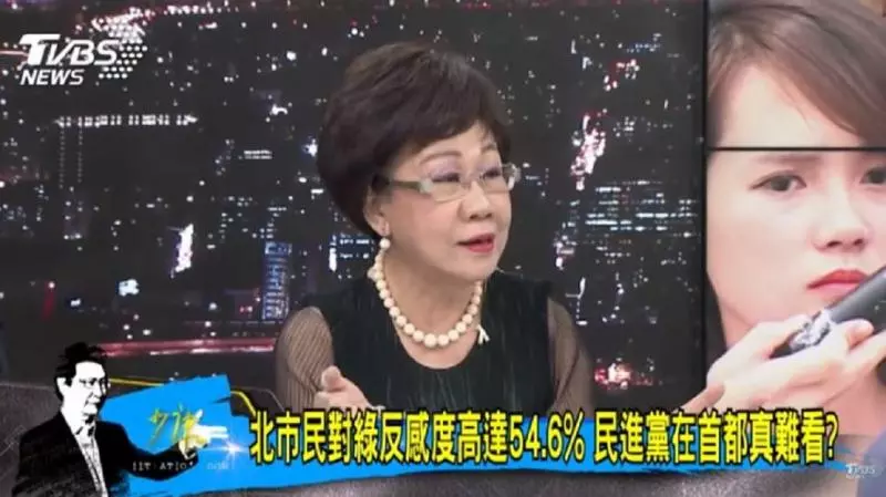 北市民對綠反感54.6% 呂秀蓮嘆:就不讓我選
