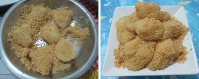 自製麻薯,一口咬下,滿滿的花生香,軟Q軟Q的,好滿足~~