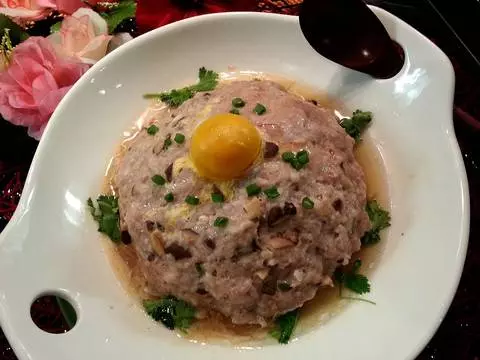 [香菇鹹蛋蒸肉餅] 食譜 & 做法