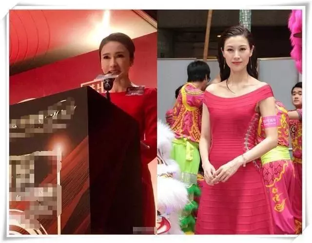 48歲李嘉欣和46歲黎姿同穿紅色連衣裙,網友:沒打針的臉就是抗老