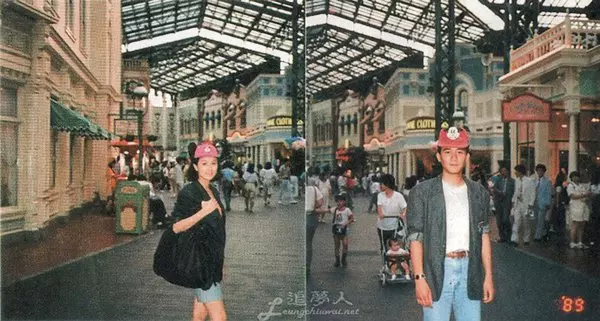 29年前約會照曝光 梁朝偉劉嘉玲迪士尼甜蜜緊抱