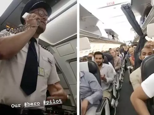 客機漏油急降落 機長現身安慰乘客贏掌聲