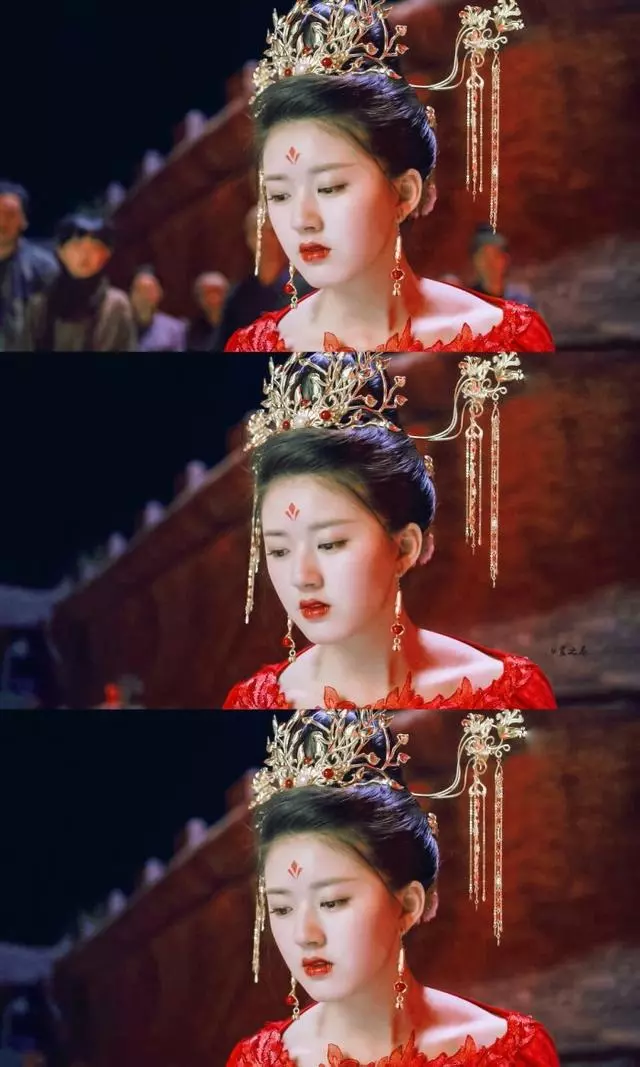 女星戴上珠冠,趙麗穎,三七驚艷到不行,可最後我卻被熱巴吸引了