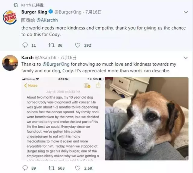 不想讓絕症愛犬留遺憾,主人每天喂它最愛吃的漢堡