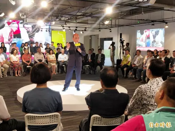 站上360度環形舞台 蘇貞昌化身2.0允諾打造新新北