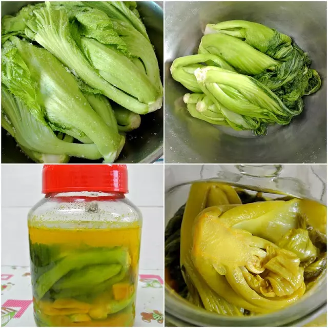 自製咸酸菜 Homemade Pickled Mustard Green