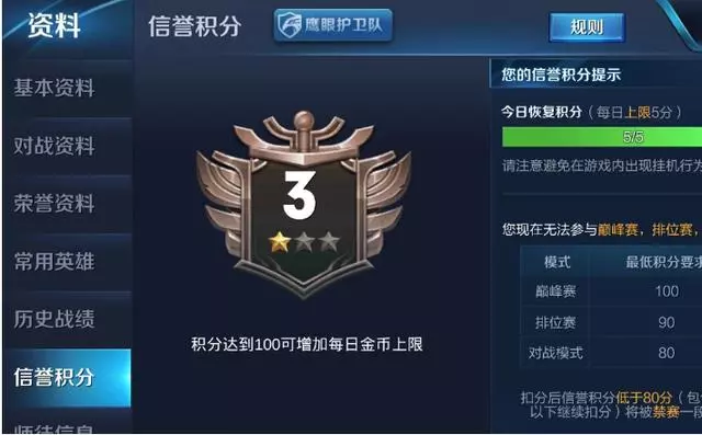 王者榮耀;原來這就是天美的規則,我說怎麼別人只扣分我卻封1年