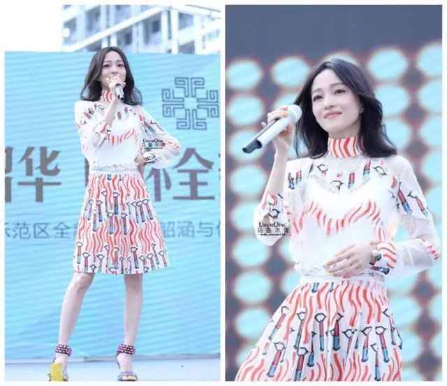 【張韶涵的新造型真美!】中國風開衩裙盡顯好身材,真的已經37歲了?