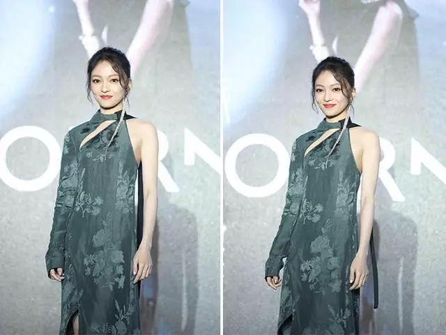 【張韶涵的新造型真美!】中國風開衩裙盡顯好身材,真的已經37歲了?
