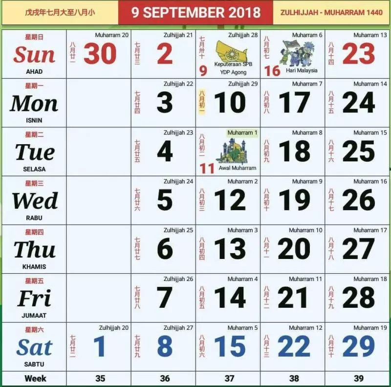大馬人必知! 8月份和9月份有超多公共假期, 好syok喲~ (內附假期List)