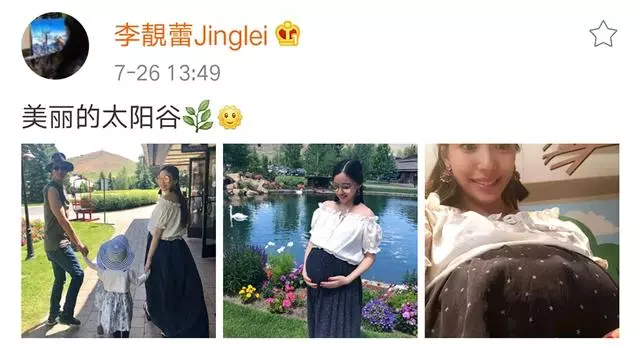 王力宏一家四口出遊,兩個女兒穿姐妹裝,李靚蕾挺孕肚臨近預產期!