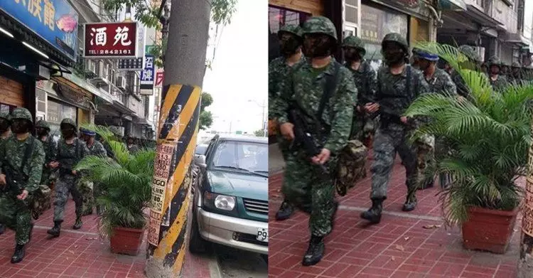 內心超糾結!目的地就在前方...該跟「國軍部隊」借個過嗎?網急喊母湯:會被操翻!