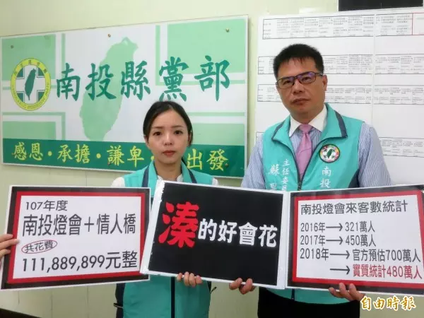 綠營爆南投燈會燒錢1.1億 林明溱駁斥
