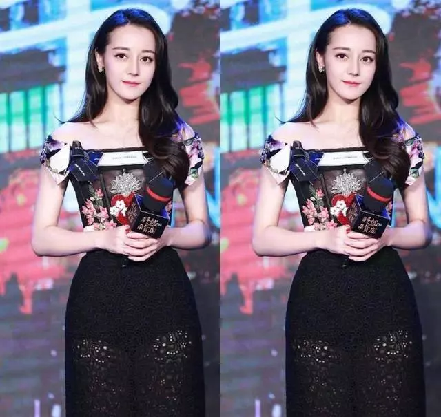 熱巴劉亦菲穿上同牌蕾絲裙。網友:一個俗女一個仙女!