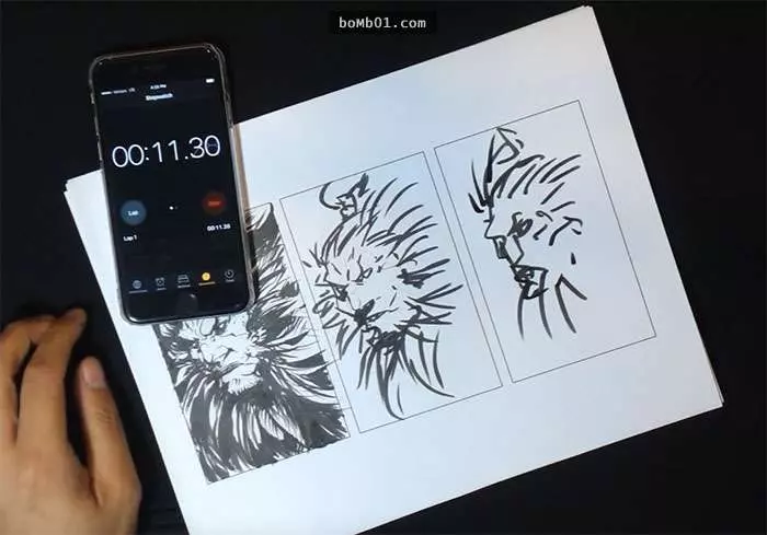 這個畫家分別用「10秒、1分鐘、10分鐘」完成插畫,他的10秒比普通人強超多的!