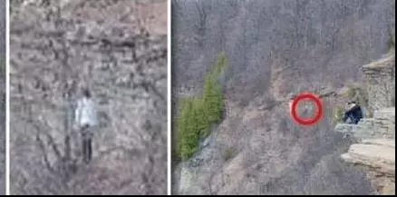 難得見到!男子把登山照放大後,再也不敢一個人去登山了!
