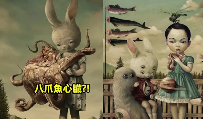 7張「人與動物的詭異結合照」,大家以為就是獵奇照片,網友卻發現了插畫背後「驚人的秘密」