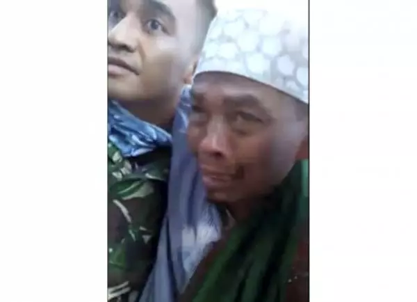印尼龍目島地震 清真寺瓦礫中救出1男