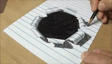 他在紙上畫上了幾個奇怪的線條 五分鐘後 竟然出現了一個連接異次元的通道